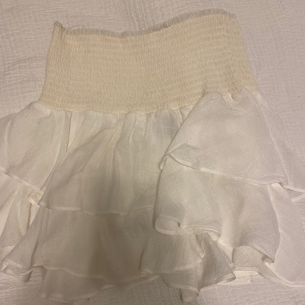 White Ruffled Skirt